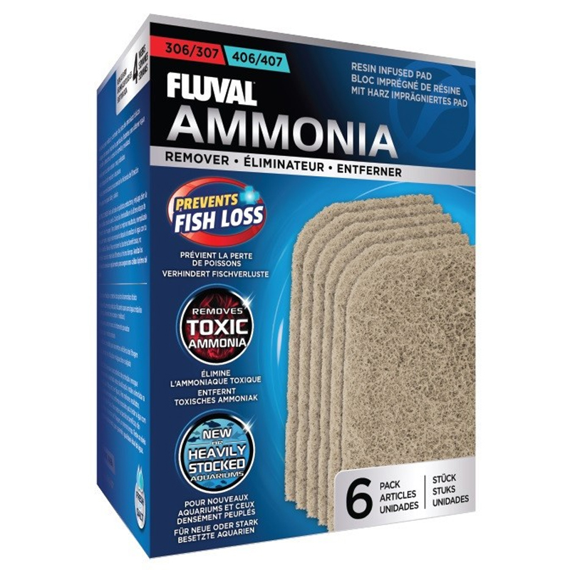 Fluval 307/407 Ammonia Remover Pads (6pcs)