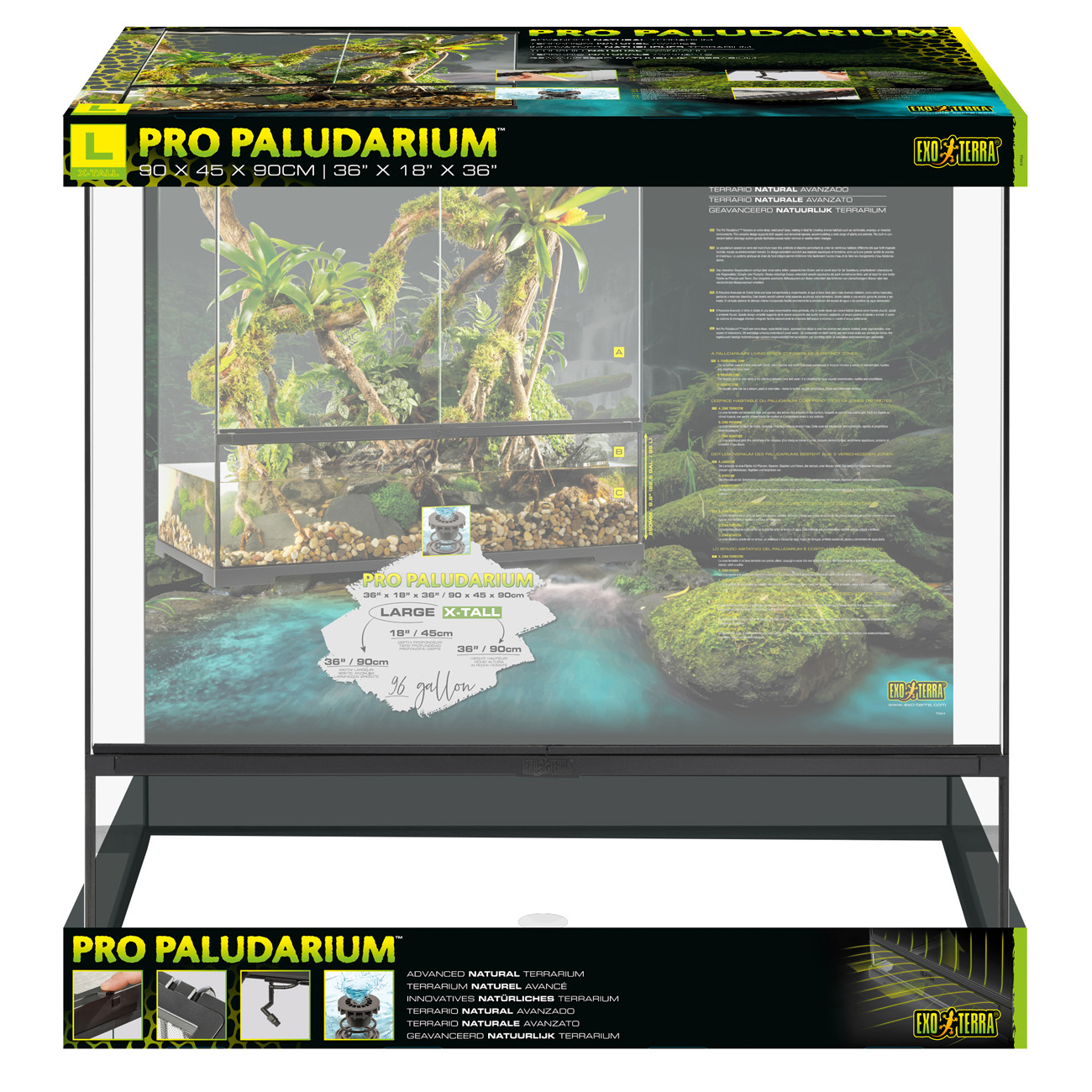 Exo Terra Pro Paludarium 90 x 45 x 90cm